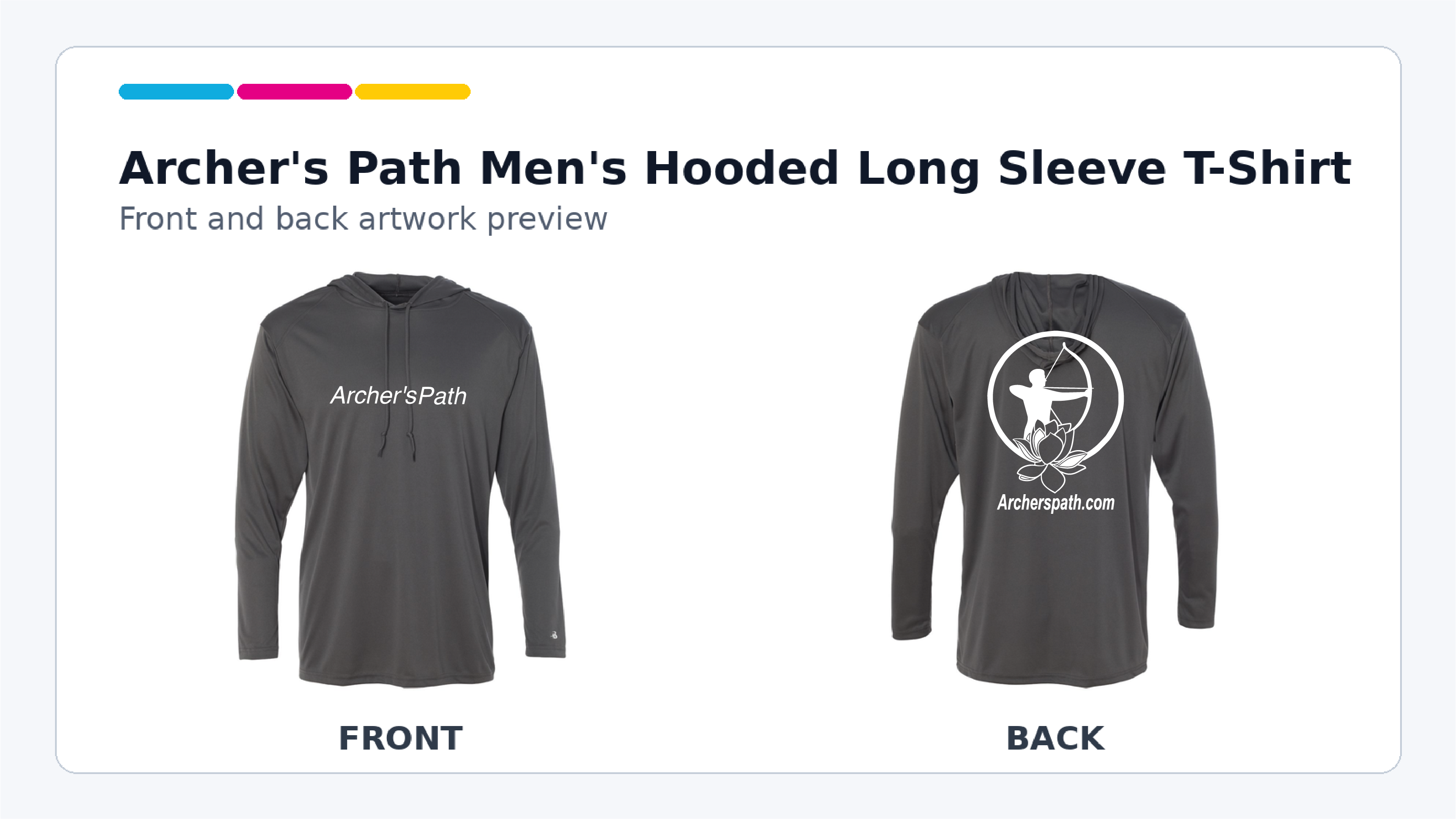 Archer's Path Men's Hooded Long Sleeve T-Shirt