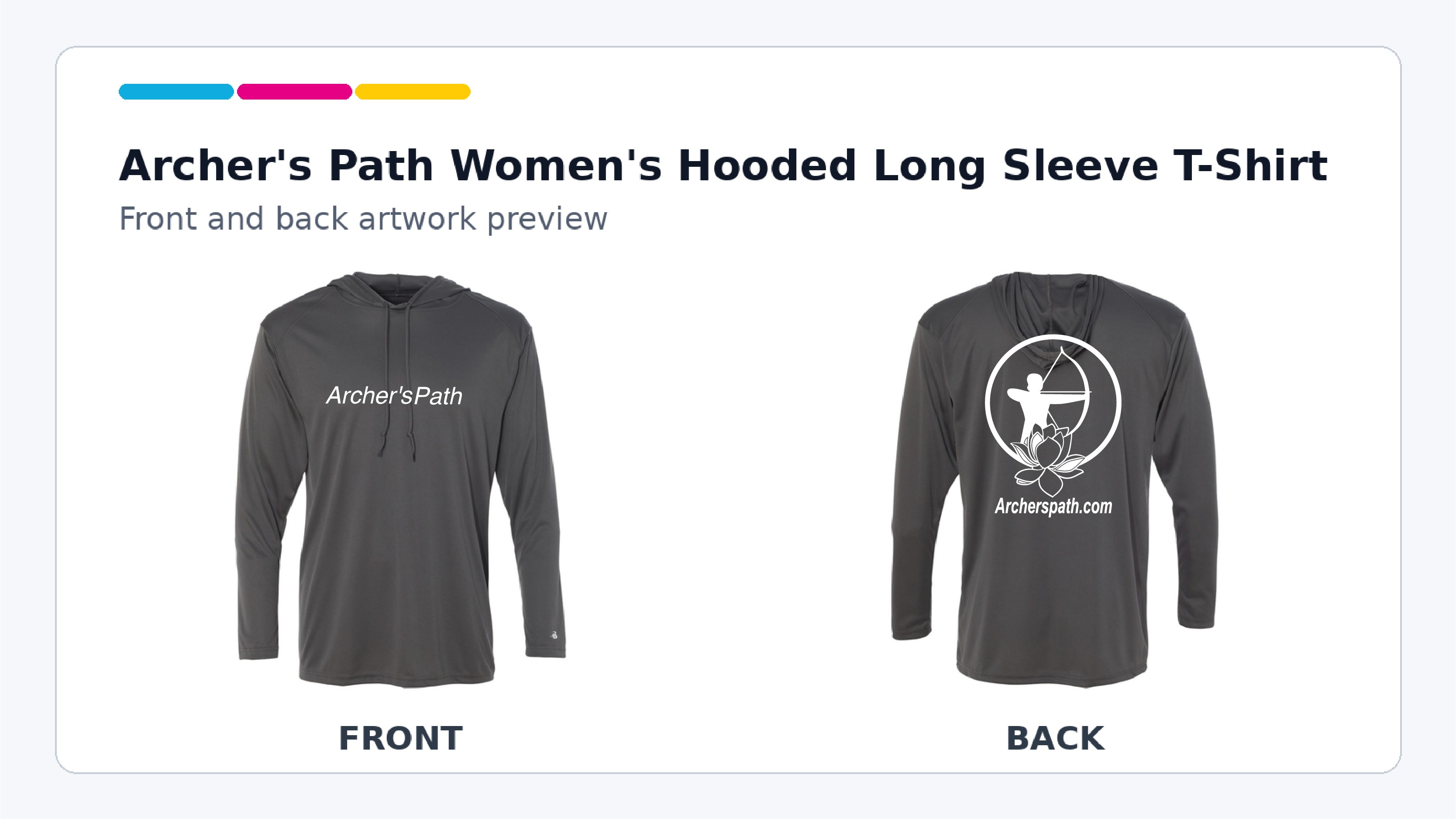 Archer's Path Women's Hooded Long Sleeve T-Shirt