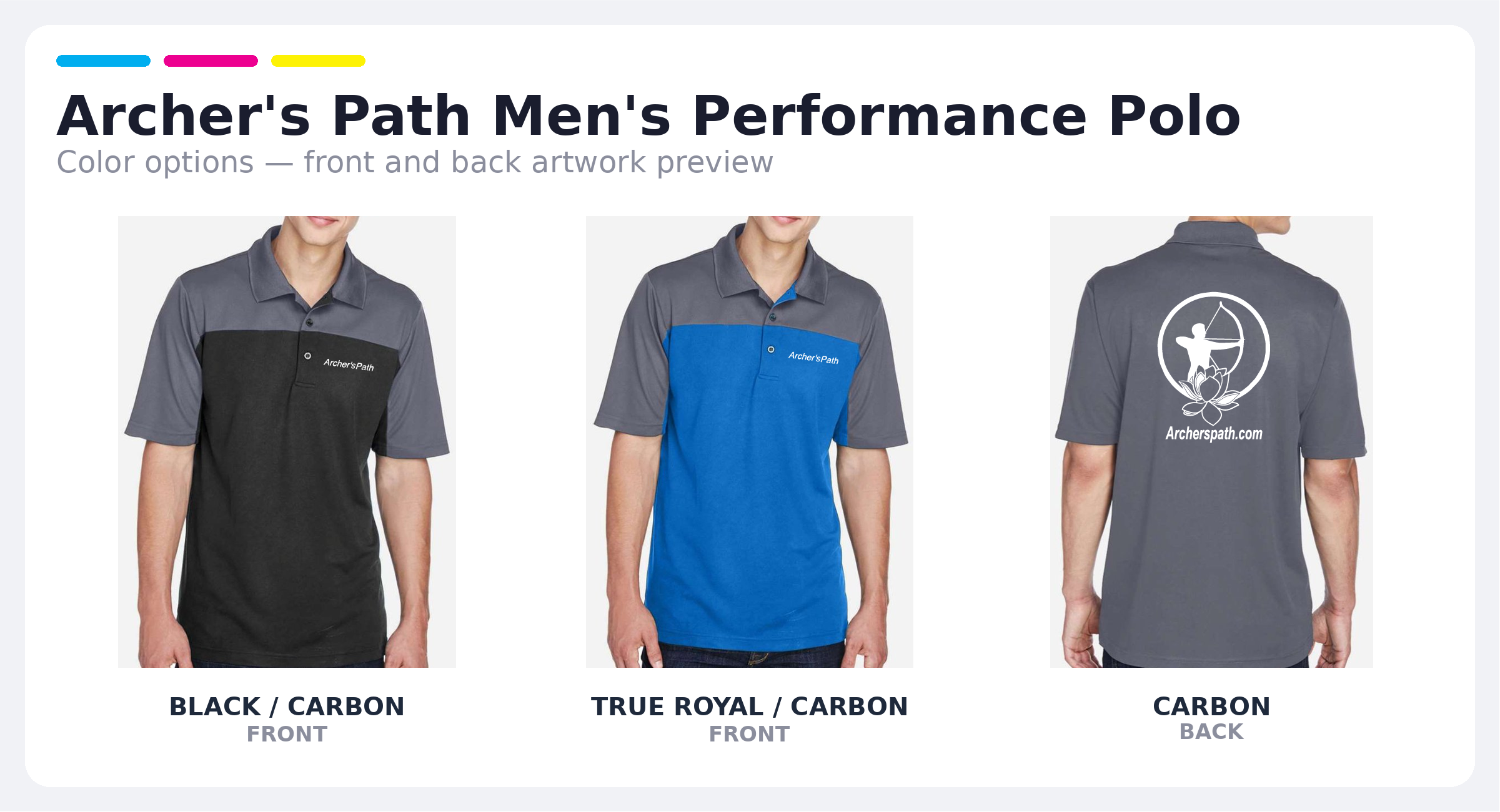 Archer's Path Men's Performance Polo