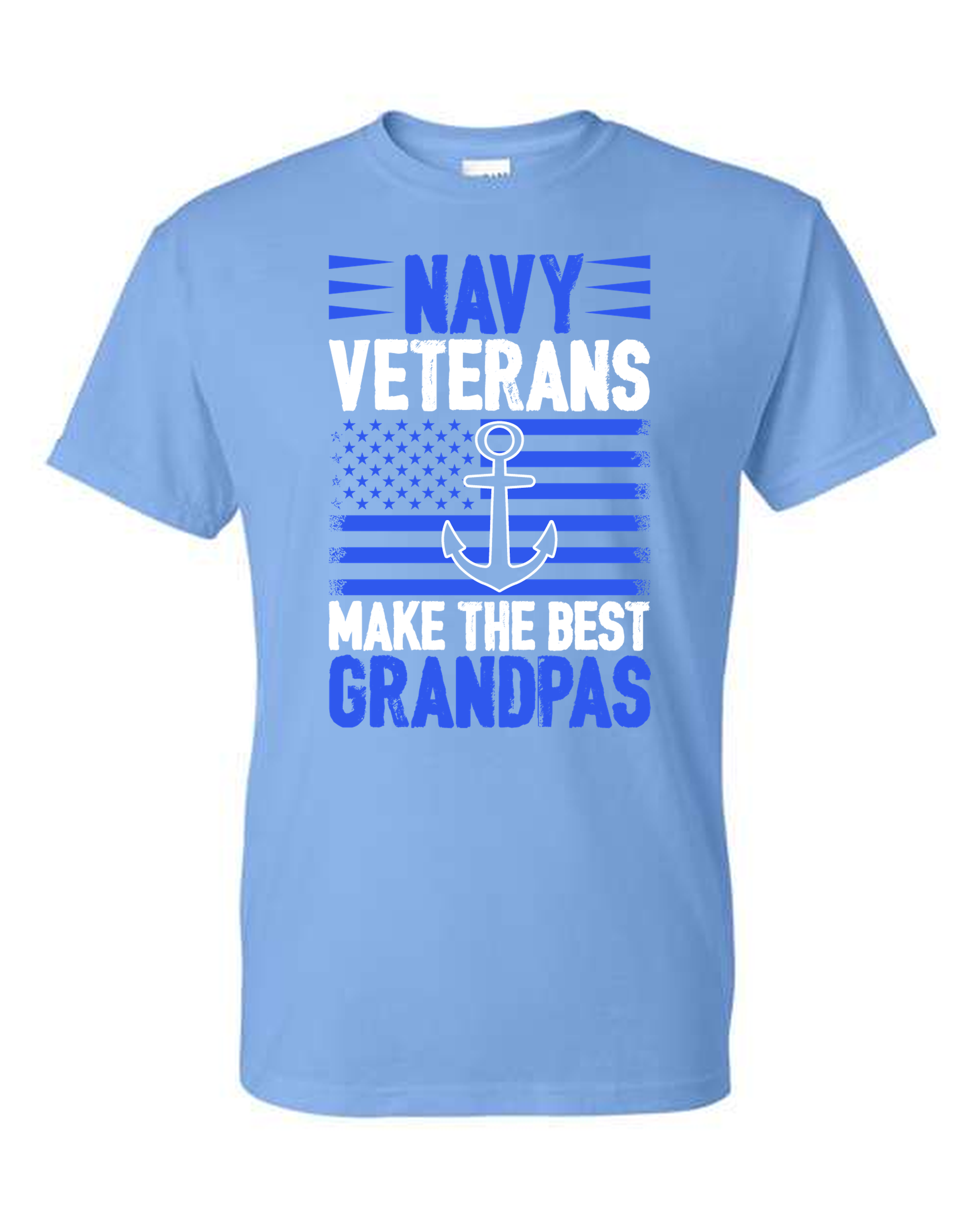 Navy Grandpas Flag Design T-Shirt