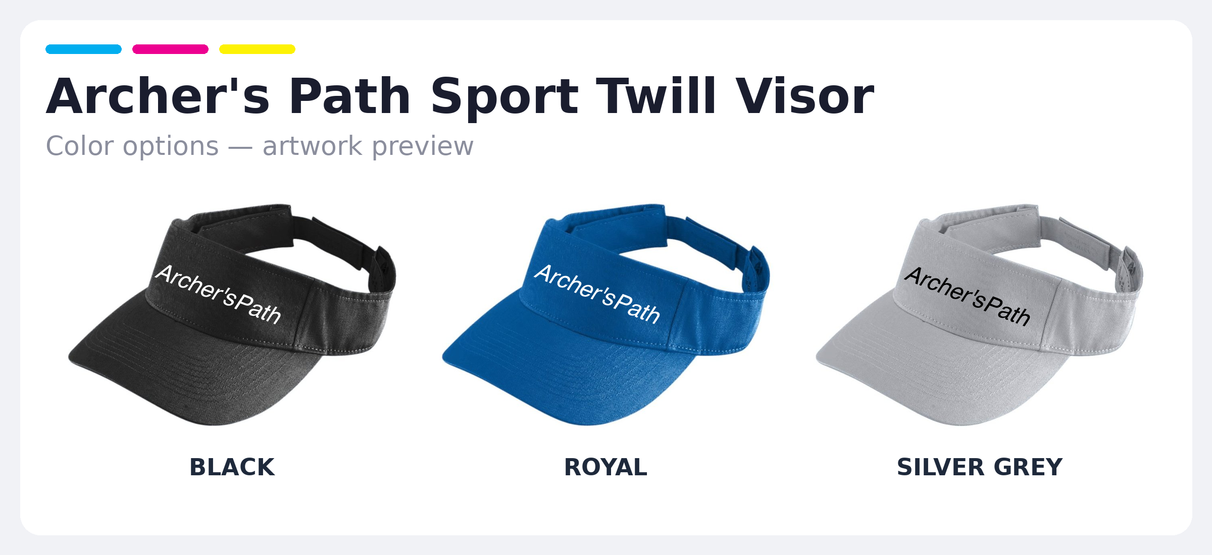 Archer's Path Sport Twill Visor