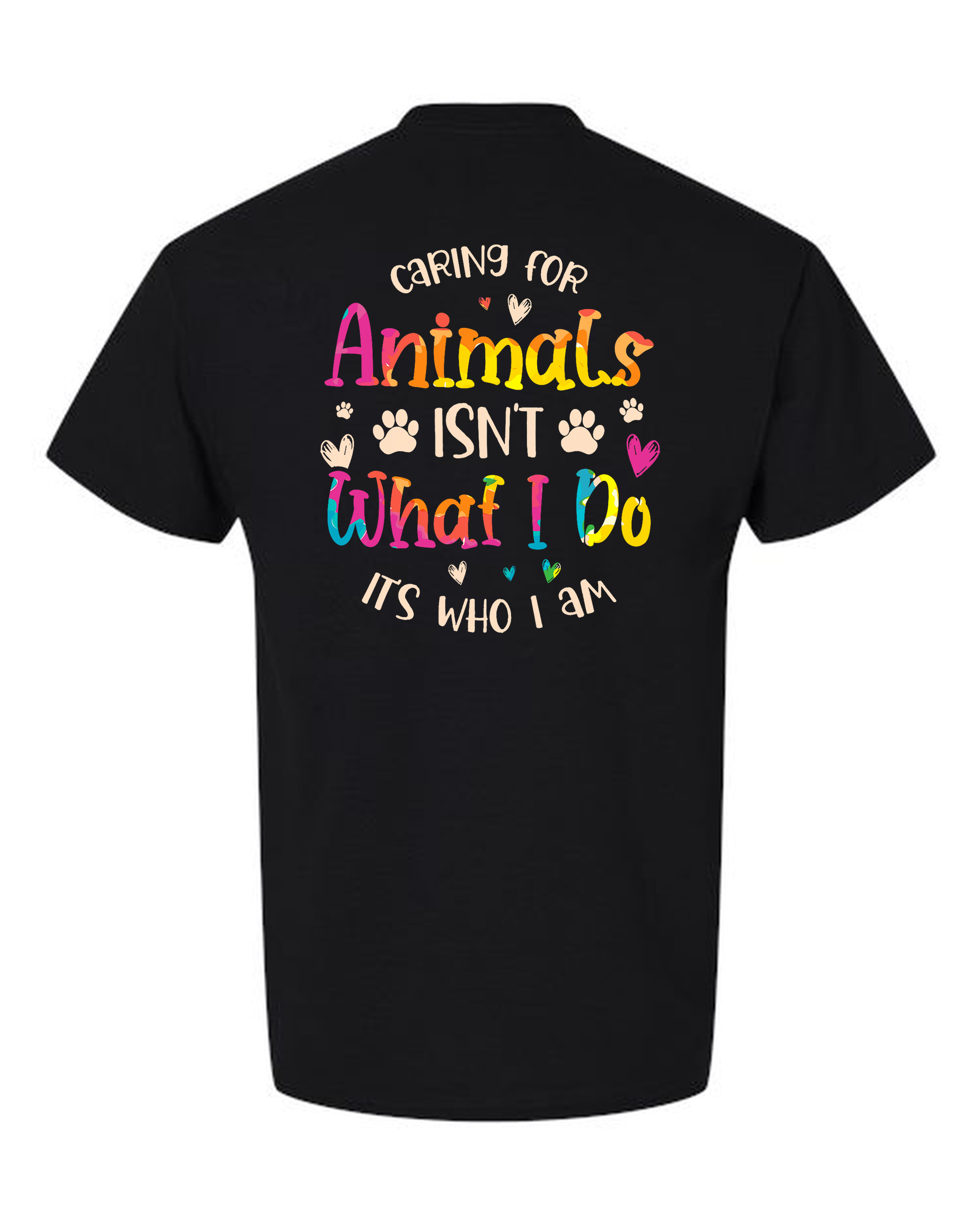 Tie-Dye Paw Print Heart T-Shirt