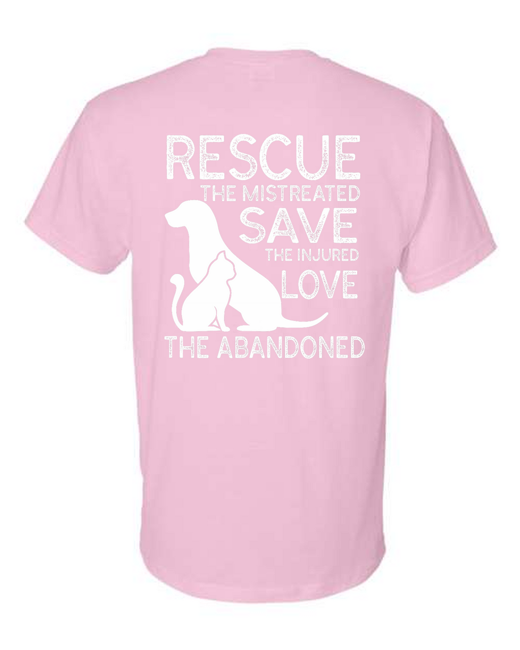 Pet Rescue Paw Print Heart T-Shirt