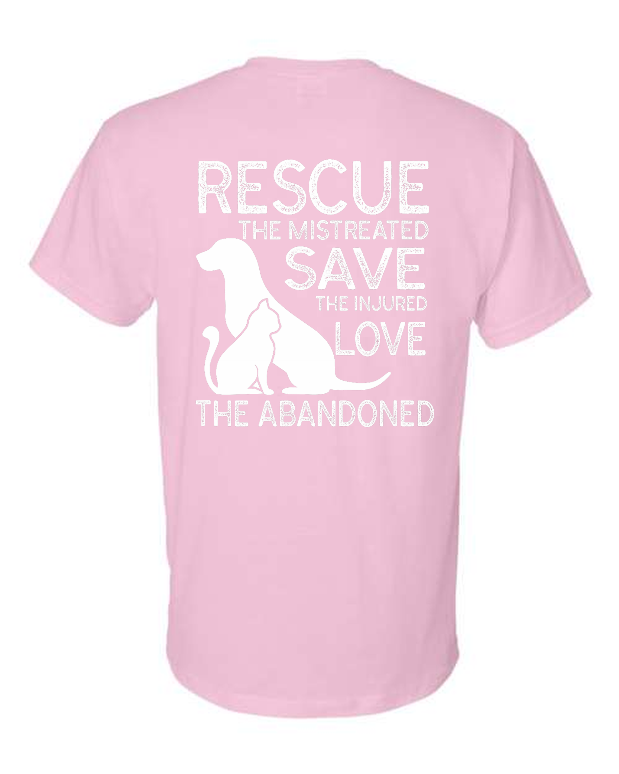 Pet Rescue Paw Print Heart T-Shirt