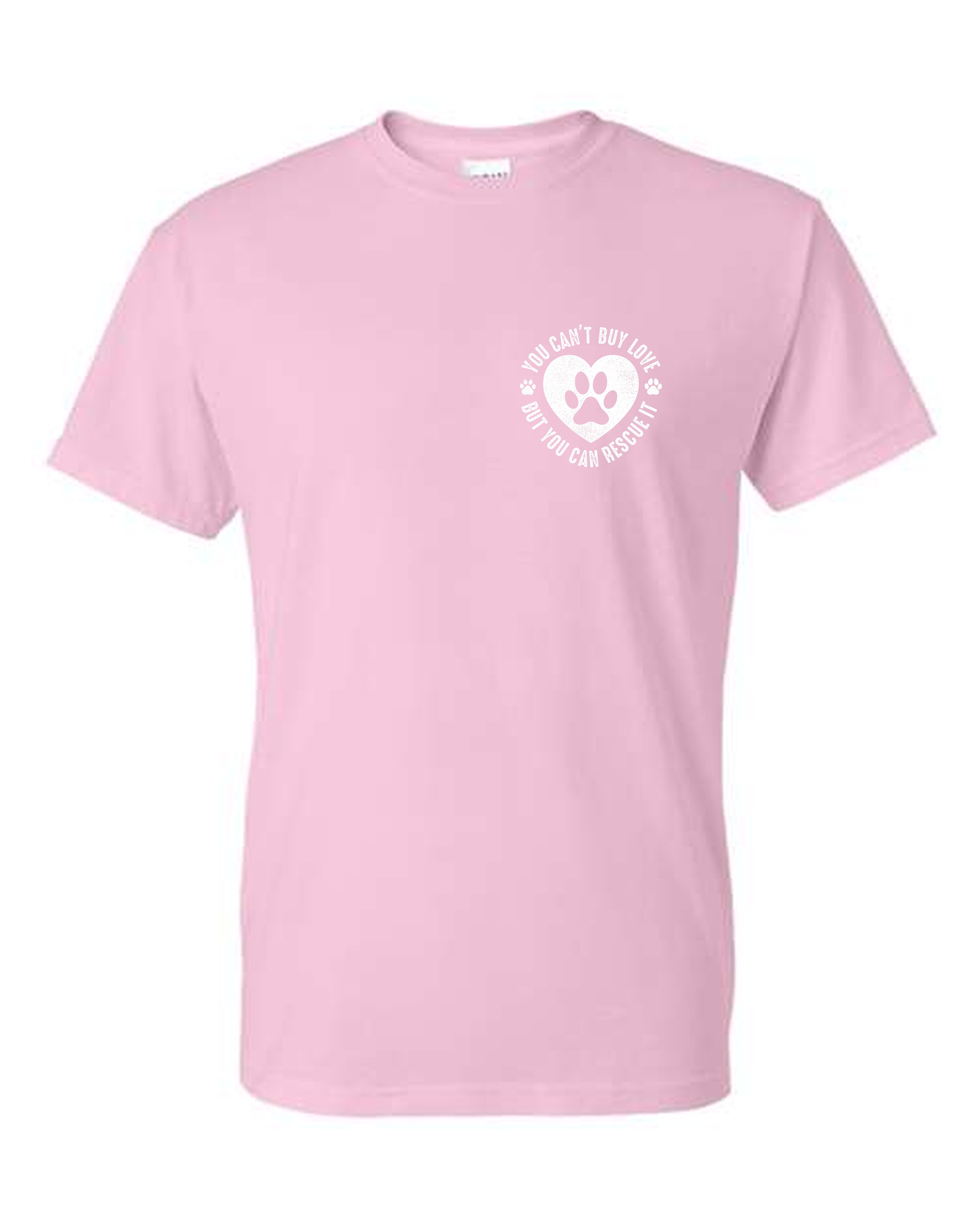 Pet Rescue Paw Print Heart T-Shirt