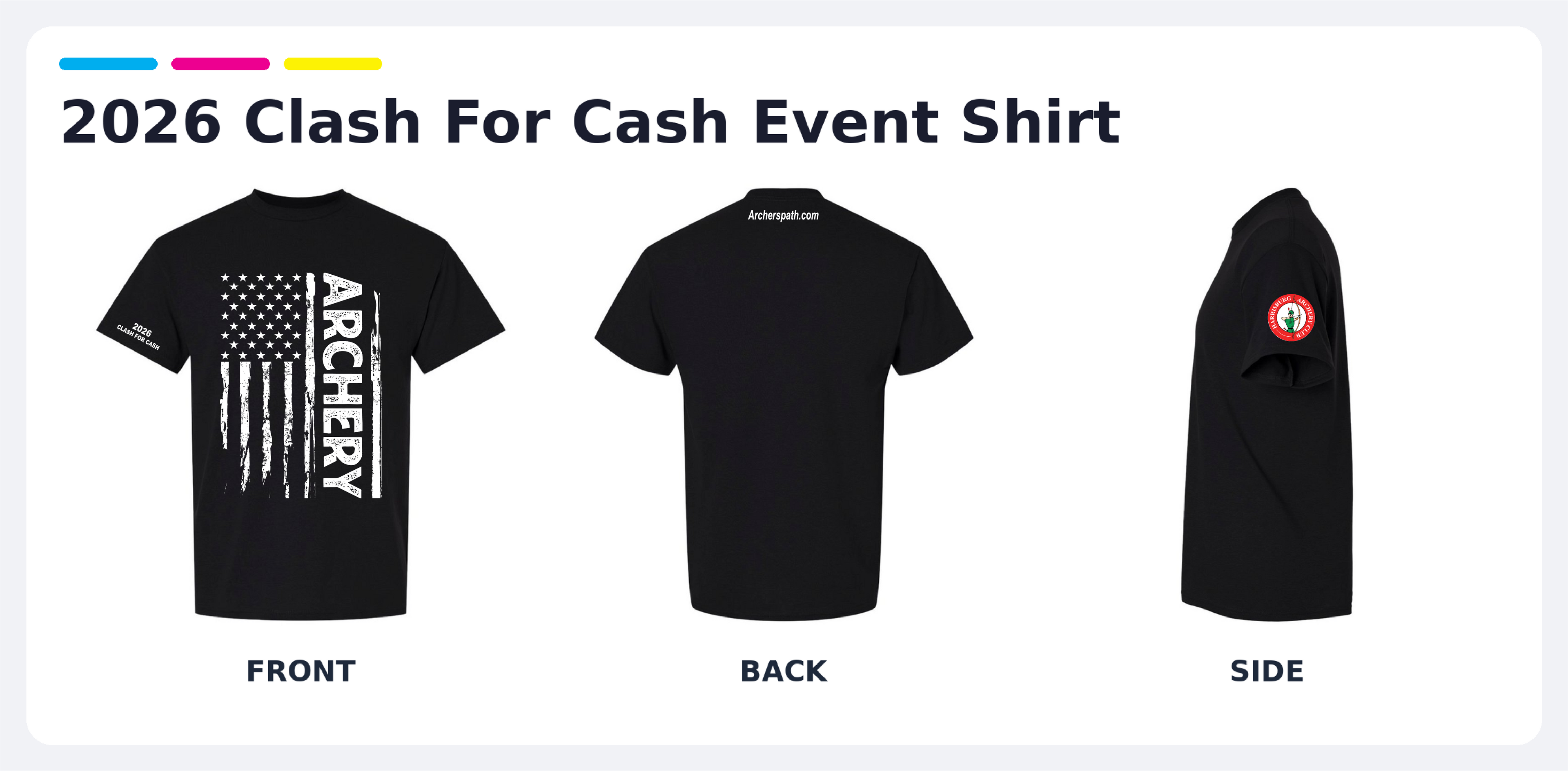 Archery American Flag - Official 2026 Clash For Cash Event Shirt