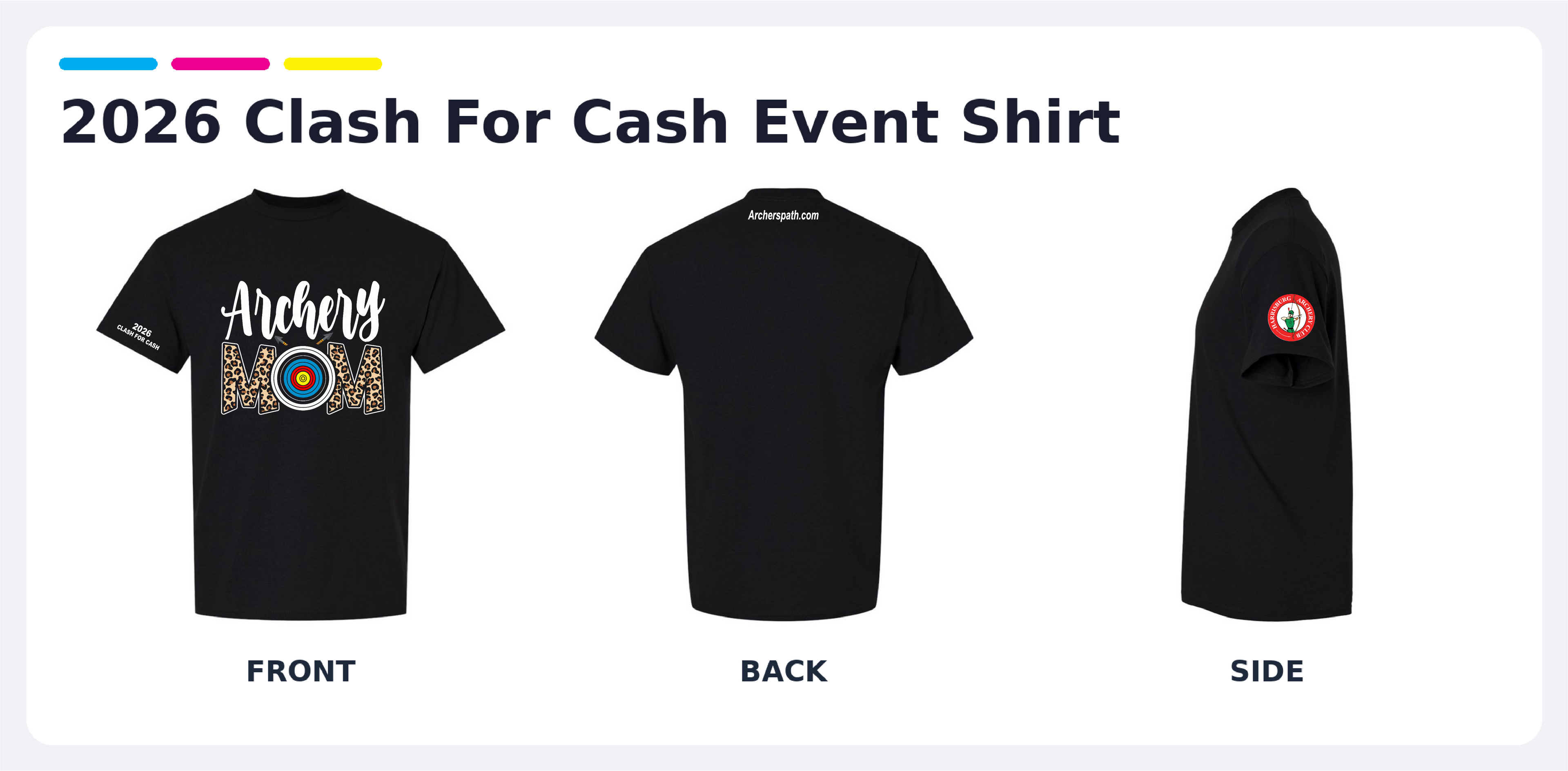 Archery Mom Leopard - Official 2026 Clash For Cash Event Shirt