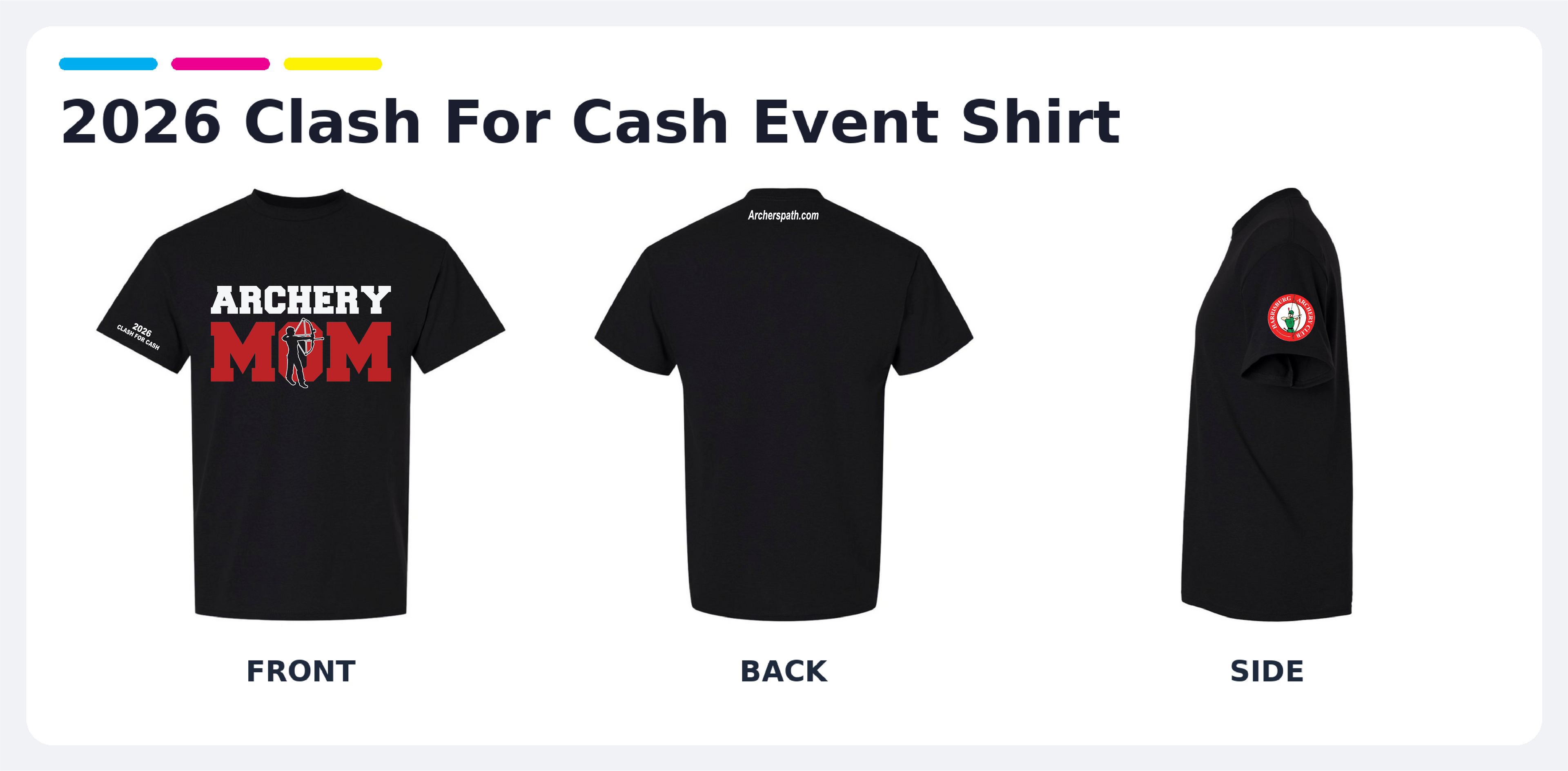 Archery Mom - Official 2026 Clash For Cash Event Shirt