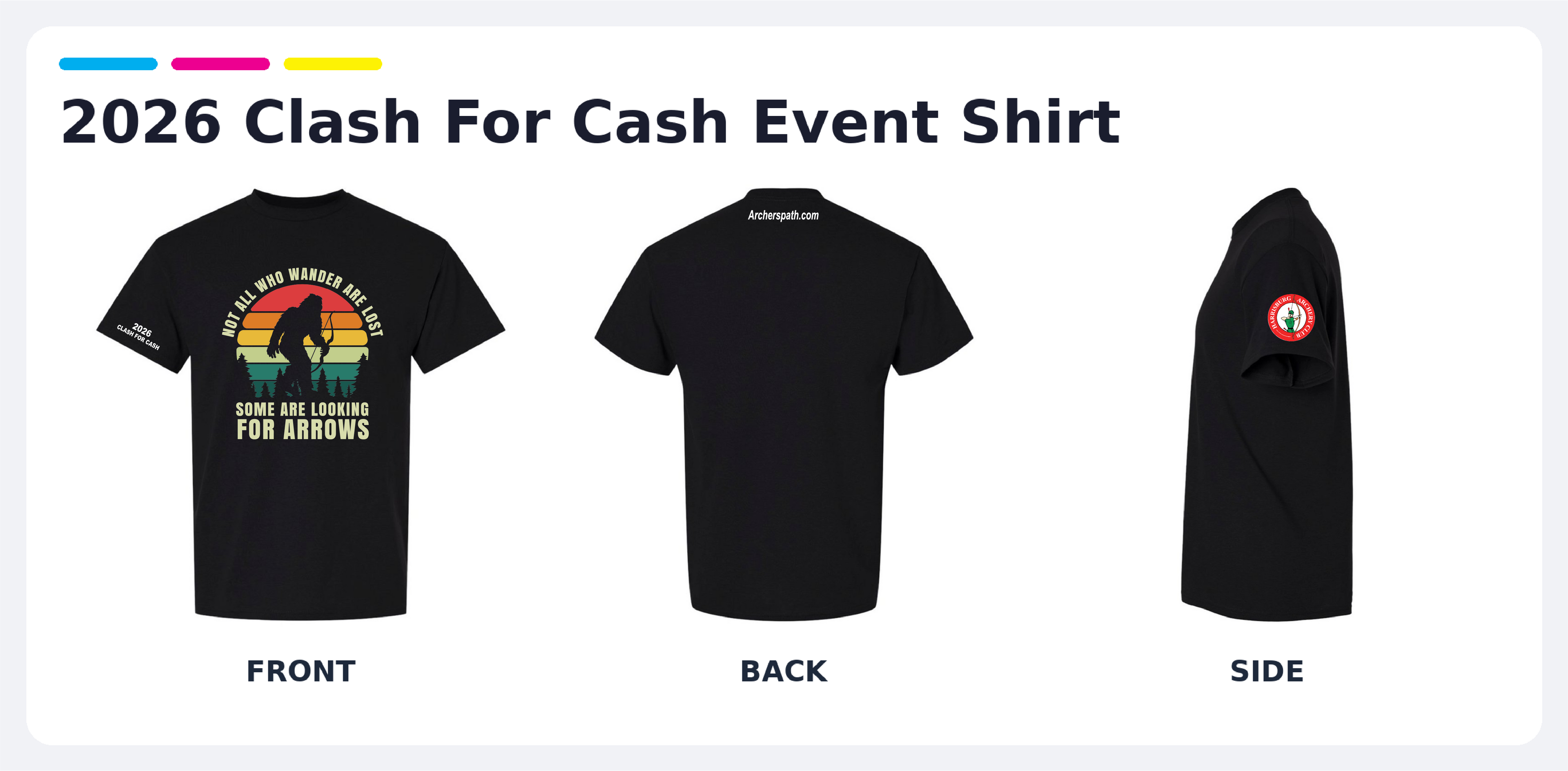 Not All Who Wander Are Lost - Official 2026 Clash For Cash Event Shirt