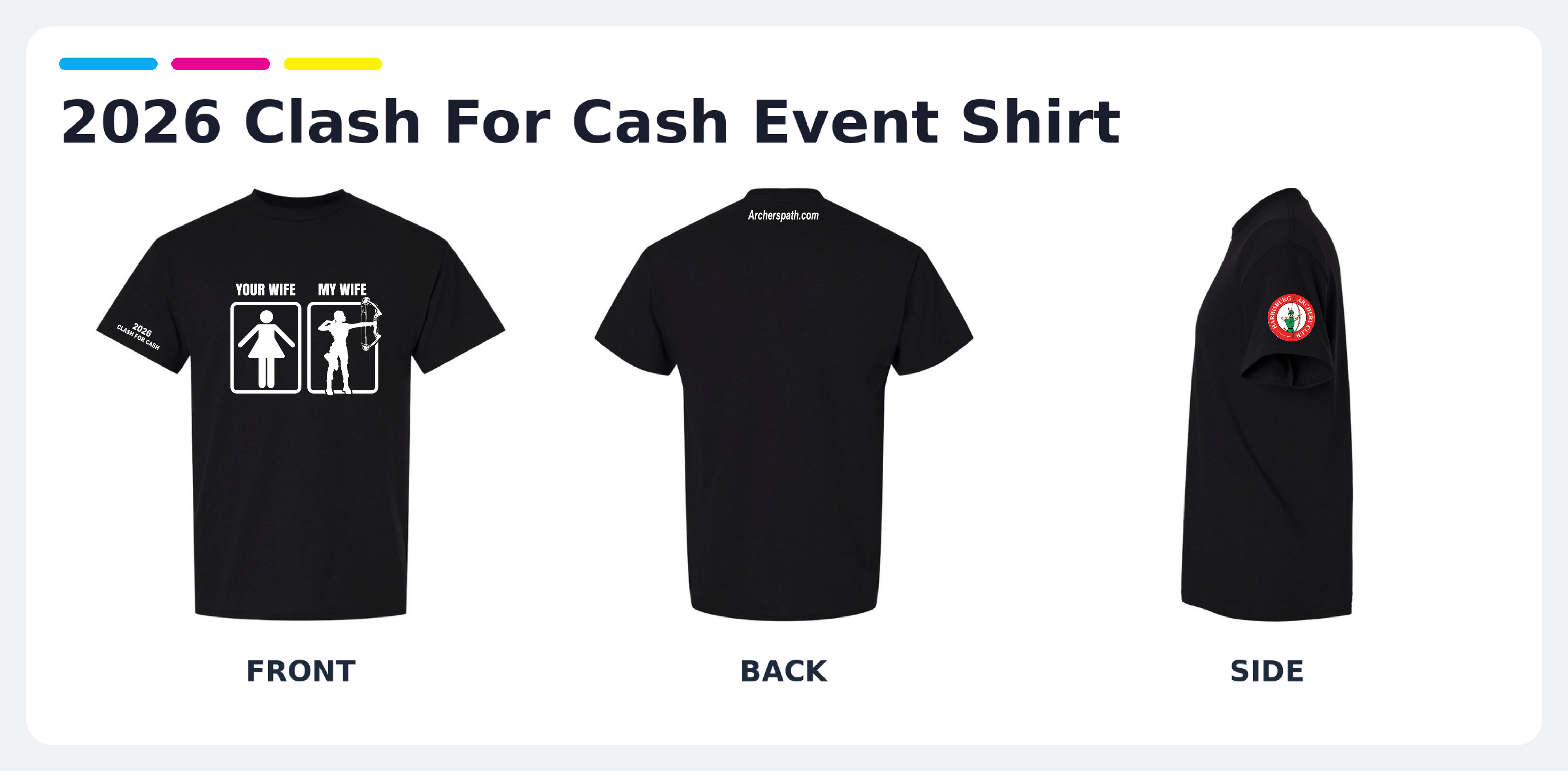 Your Wife My Wife - Official 2026 Clash For Cash Event Shirt