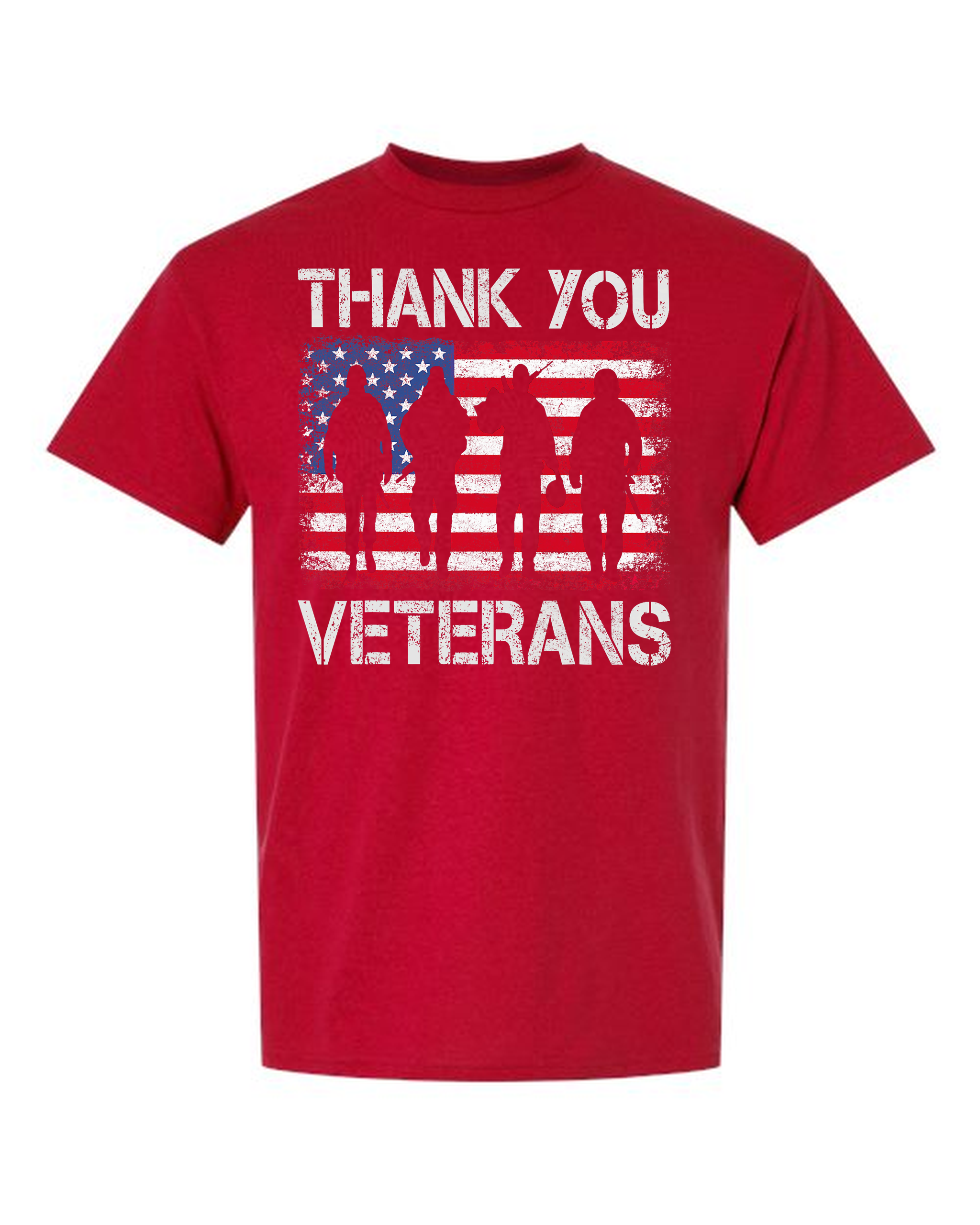 Veterans Day Tribute — White Patriotic T-Shirt